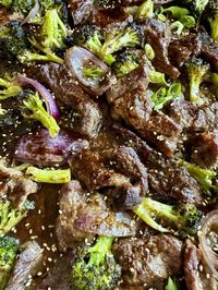 Sheet Pan Garlic Ginger Beef and Broccoli