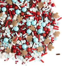 Amazon.com: Sweets Indeed - Christmas Sprinkles - Holiday Sprinkle Mix - Sprinkles for Baking - Holiday Cupcake and Cake Topper - Gingerbread Houses - Cake Decorating - 6 ounces (Gingerbread) : Grocery & Gourmet Food