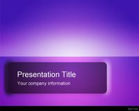 Free Violet PowerPoint template with shiny effect and gradient