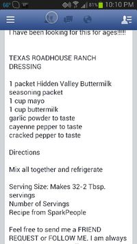 Texas Roadhouse Ranch Dressing