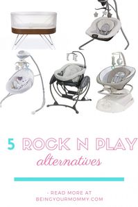 Five Alternatives to the Rock N Play: With the Rock N Play Recall, I’ve had SO MANY mommas asking me what alternatives there are to the Rock N Play. Below, I have listed several Alternatives to the Rock N Play with direct links to the items or you can create a Registry on Amazon and simply add them to it via the links below. Always remember with any baby product to follow the directions for safe usage! #rocknplay #babyregistry #babyregistrytips #thirdtrimester