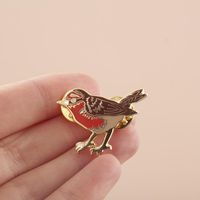 Robin Bird Hard Enamel Pin Badge – Little Paisley Designs