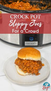 This is a flavorful sloppy Joe recipes that will feed 15-20 people. Let the sloppy joes slow cook all during your next tailgate or team dinner.