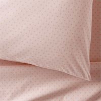 Cozy Cloud Modern Star Elegant Pink Washed Organic Cotton Kids Sheet Set | Crate & Kids