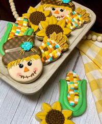 Scarecrow Cookies One Dozen - Etsy