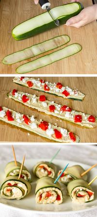 Mediterranean Cucumber Roll Ups