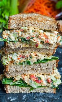 Veggie chickpea salad sandwich  #plantbased #vegan #veganrecipes #healthy #vegetarian #meatless #cleaneating #healthy  #vegansandwich