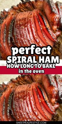 Christmas Dinner and Thanksgiving aren't complete without a delicious ham. Learn how long to cook a spiral oven baked ham and how to glaze it. This recipe is with a 10 lb ham that is pre-cooked, Top it with a Honeybaked ham glaze but homemade (and a fraction of the price).