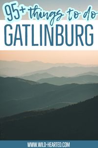 There are so many things to do in Gatlinburg to keep everyone busy. In fact, here are 95 things to do in Gatlinburg, Tennessee! guide to gatlinburg | gatlinburg travel guide | tennessee travel places to visit | tennessee vacation | sustainable travel | responsible travel | outdoors travel | tennessee | #MadeInTN #TheMountainsAreCalling #Gatlinburg