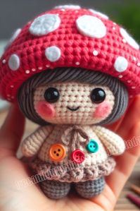 Amigurumi Mushroom Doll Free Pattern-2