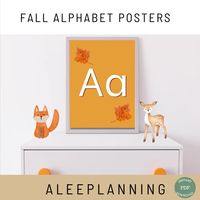 Fall Alphabet Poster Fall ABC Classroom Set Fall Classroom - Etsy