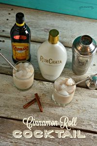 This cinnamon roll cocktail has just two simple ingredients of RumChata and Kahlua and tastes as good as a cinnamon roll.