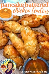 Experience a delightful twist on a classic favorite with these Pancake-Battered Chicken Tenders! Crispy on the outside, tender on the inside, and bursting with flavor, these chicken tenders are sure to please the whole family. The batter, made with pancake mix and a blend of savory spices, adds a unique touch that elevates these tenders to a whole new level of deliciousness. Whether served as a hearty snack, appetizer, or main course, these pancake-battered chicken tenders are guaranteed to be a hit at any mealtime gathering. Enjoy them dipped in your favorite sauce for a satisfying and flavorful dining experience!