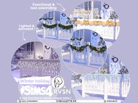 Winter holiday seasons decor trim cc sims 4 - Syboulette Custom Content for The Sims 4