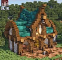 Easy to make minecraft starter house using beautiful blocks.