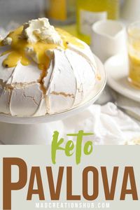 Make an Australian Classic healthier with our Sugar Free Pavlova recipe. With just 5 ingredients you can still enjoy a guilt-free healthy keto pavlova at any time. Wow your whole family with this incredibly easy and delicious dessert. #ketoentertaining #sugarfreepavlova #healthycakes #ketodessert #ketopavlova