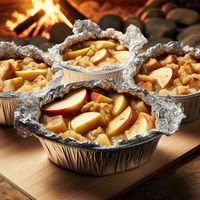 Campfire Apple Crisp Foil Packet Recipe | CampDotCom