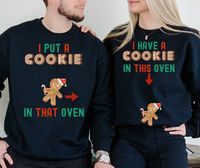 Introducing our hilarious and heartwarming "I Put A Cookie In That Oven" and "I Have A Cookie In This Oven" matching sweatshirts - the ultimate way to announce your pregnancy with a side of humor and a whole lot of love! 👶🍪 Picture this: You and your partner, standing side by side, wearing these adorable sweatshirts. Both of you proudly pointing to the baby's soon-to-be cozy home - your baby bump. It's a moment that captures the joy and anticipation of parenthood in a delightfully funny way! ?