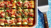 Zucchini Lasagna Rolls with Smoked Mozzarella Recipe | EatingWell