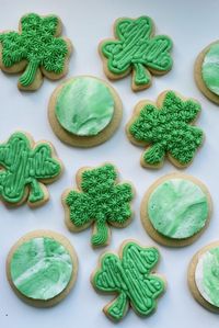 Make the best sugar cookies ever for St. Patrick's Day! These soft sugar cookies with buttercream frosting can be made for so many special occasions! Learn how to make sugar cookies from scratch like a pro! Follow That Bread Lady for more easy baking ideas!