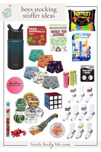 Looking for stocking stuffer ideas for boys? I’ve got you! This list of boys’ stocking stuffers is perfect for elementary aged boys, 5-10ish. #giftguide #giftideas #giftsforboys #stockingstuffers #christmas #holiday