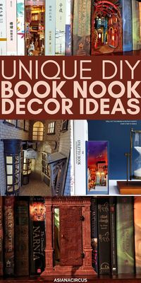 Explore the most magical DIY book nook kit ideas for kids and adults that will. Build the most brilliant yet easy shelf insert book nooks and book nook dioramas to decor your home & book shelves.