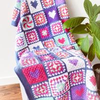 Granny Square crochet blanket stash buster – Crochetlovemelbourne