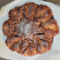 Stunning Christmas Star Bread Made With Fresh Milled Flour