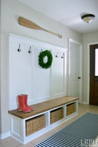 DIY Entryway Mudroom Reveal | LITTLE RED BRICK HOUSE