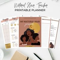 My Natural Hair Journal Afro Hair Tracker Printable Natural | Etsy Canada