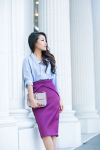 Color Mix :: Wide collar shirt