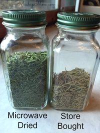 A quick and easy way to dry herbs in the microwave! Use this method to preserve garden herbs or leftover fresh herbs you pick up for a recipe.