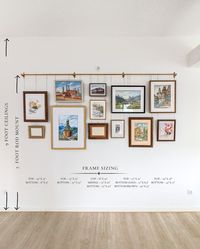 How To Make A Renter Friendly Gallery Wall With This Ikea Hack  For a budget and renter friendly solution to add charm to our new home, here is how to make a renter friendly gallery wall with an awesome Ikea hack...