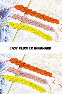 How To Crochet A Easy Cluster Bookmark in Just 10 Minutes  #crochetbookmark #rajiscrafthobby #crochet #crochetlace