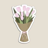 Elevate every aspect of your life with our Soft Pink Bliss Tulip Bouquet collection. From stickers and journals to water bottles, notebooks, notepads, and cozy pillows, infuse your world with the enchanting charm of pastel tulips. Embrace elegance, comfort, and creativity in every corner of your space.