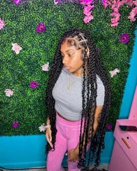 Long Bohemian goddess knot less passion twists