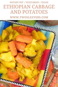 Ethiopian Cabbage and Potatoes | Ethiopian Atakilt Wot | Instant Pot Cabbage And Potatoes | Instant Pot Atakilt Wot | Ethiopian Recipes | Ethiopian Food | Instant Pot Recipes | Pressure Cooker Cabbage and Potatoes | Pressure Cooker Atakilt Wot | TwoSleevers | #twosleevers #instantpot #ethiopianrecipes #cabbage #potatoes.