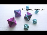 折り紙 吹きコマ -Origami- Blow Spinning top - YouTube