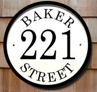 Three Number House Plaques - Ceramic House Number Plaques - By Classy Plaques Studios