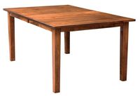 Amish Handcrafted Shaker Extension Leg Dining Table - Quick Ship