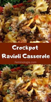 Crockpot Ravioli Casserole Recipe -