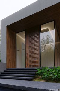 Combing production techniques of the past with designs of the present. Presenting our latest custom main entry pivot door design. Designed & Fabricated by Art Boulle