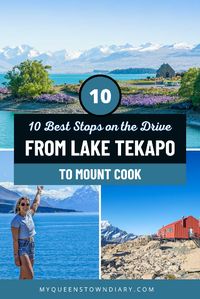 "Planning your scenic drive? Explore the 10 best stops from Lake Tekapo to Mount Cook! Jaw-dropping views await! #RoadTripGoals #NewZealandDrive #ScenicStops"