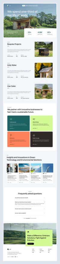 Lofi - Green Tech Industrial Investment Landing Page by Dipa UI/UX for Dipa Inhouse on Dribbble