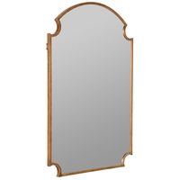 <p>This shapely wall mirror is set in a golden frame that brings timeless elegance to a room.</p>