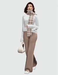 Cozy Autumnal Lookbook 01. Pants | Sweater | Scarf | Heels | Purse 02. Pants | Sweater | Scarf | Mules | Purse 03. Pants | Sweater | Scarf | Slippers 04. Jumpsuit | Glasses | Slippers Credit…