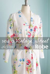 Sew a Robe from a Vintage Sheet | DIY I Love