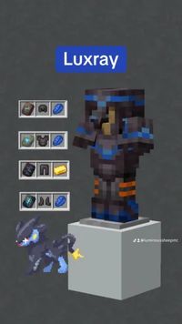 Luxray Minecraft Pokemon Custom Armor