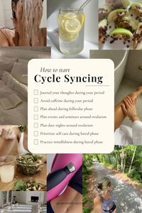 Picture your menstrual cycle as a year with its four seasons: Winter, Spring, Summer, and Autumn. Cycle syncing your life with the 4 phases of your menstrual cycle will help you balance your hormones naturally and feel your best. #periods #cyclesyncing period phases, period seasons, menstrual health, cycle syncing foods, cycle syncing diet, cycle syncing aesthetic, menstrual cycle phases