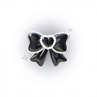 black icon 3D bow